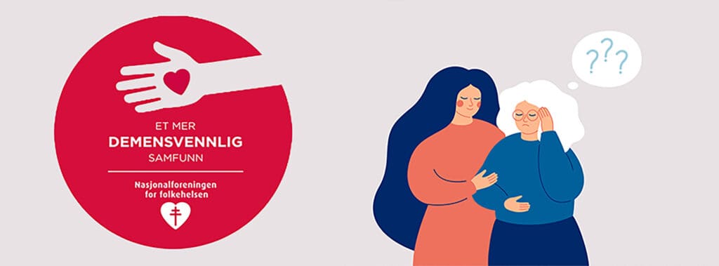 Bilde med tekst: Et mer demensvennlig samfunn